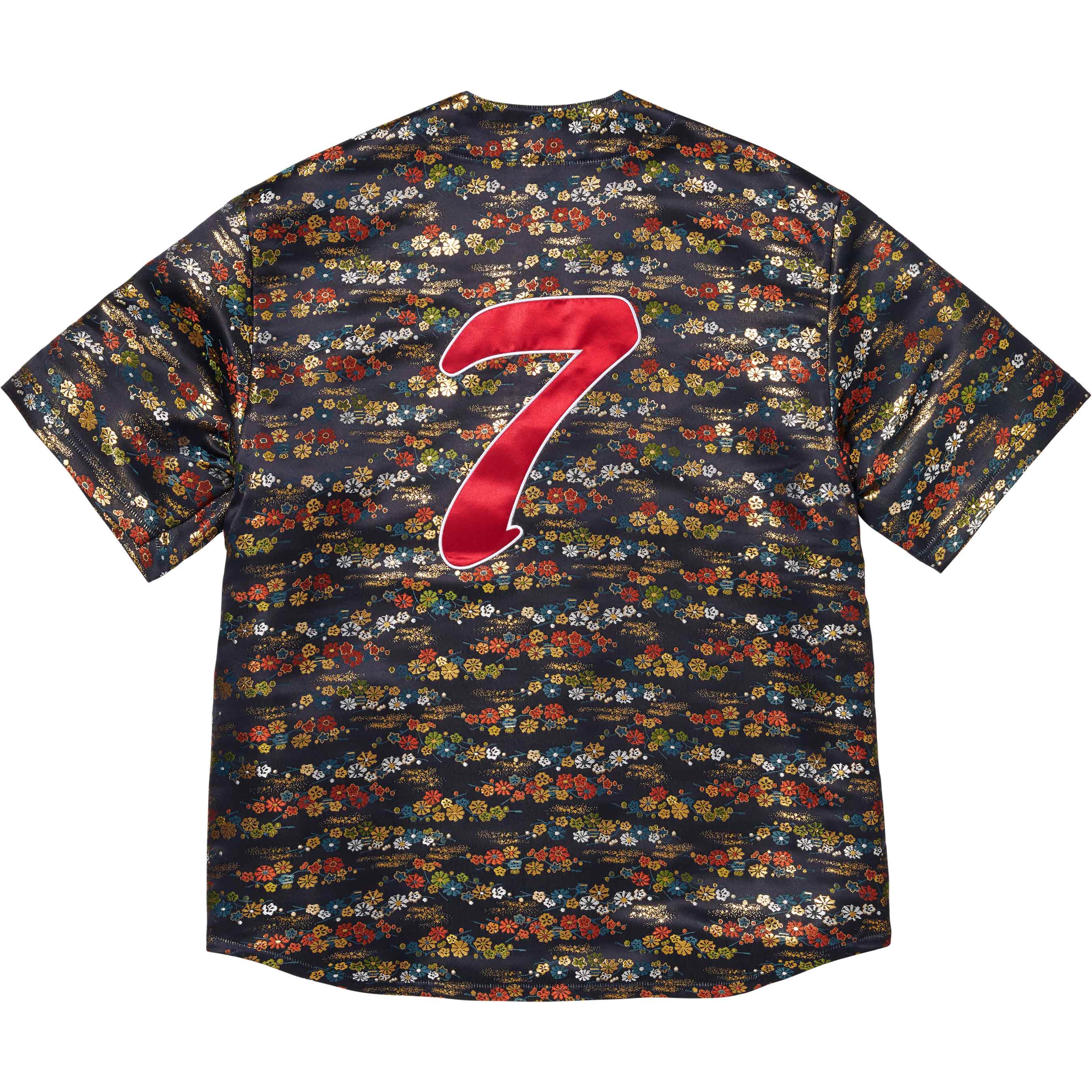 Floral Jacquard Baseball Jersey view 2